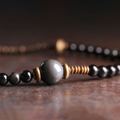 Black Obsidian Stacking Bracelet – For Empaths & Healers