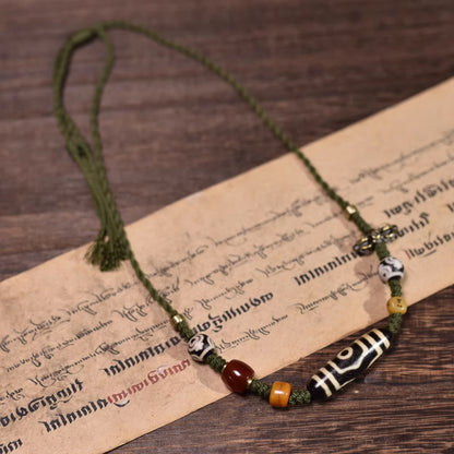 Sacred Third Eye Tianzu and Vajra Pendant Necklace