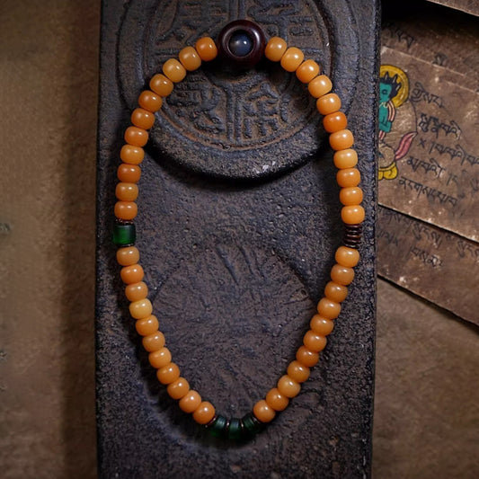 Weathered Bodhi Seed Prayer Beads
