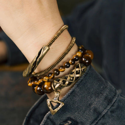 Multi-Wrap Golden Tiger Eye Mala – Courage, Wealth & Personal Power
