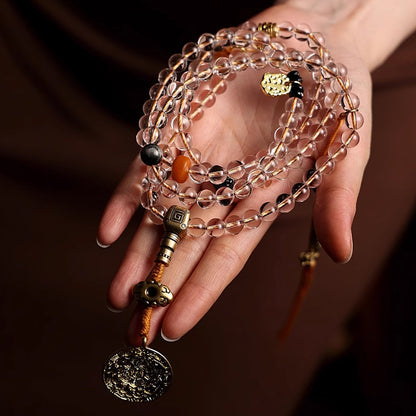 108-Clear Quartz Buddhist Mala