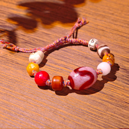 Tiger Tooth Dzi Bracelet