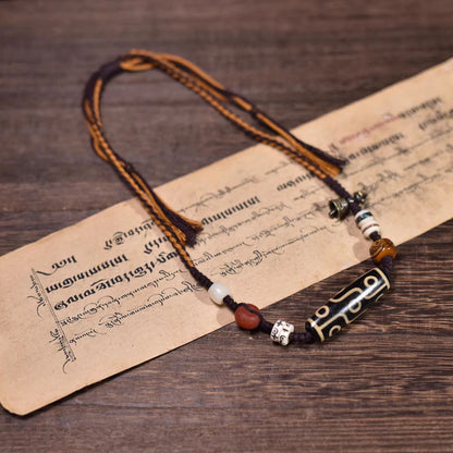 Nine-Eye Dzi Bead · Celestial Eye Blessing Necklace