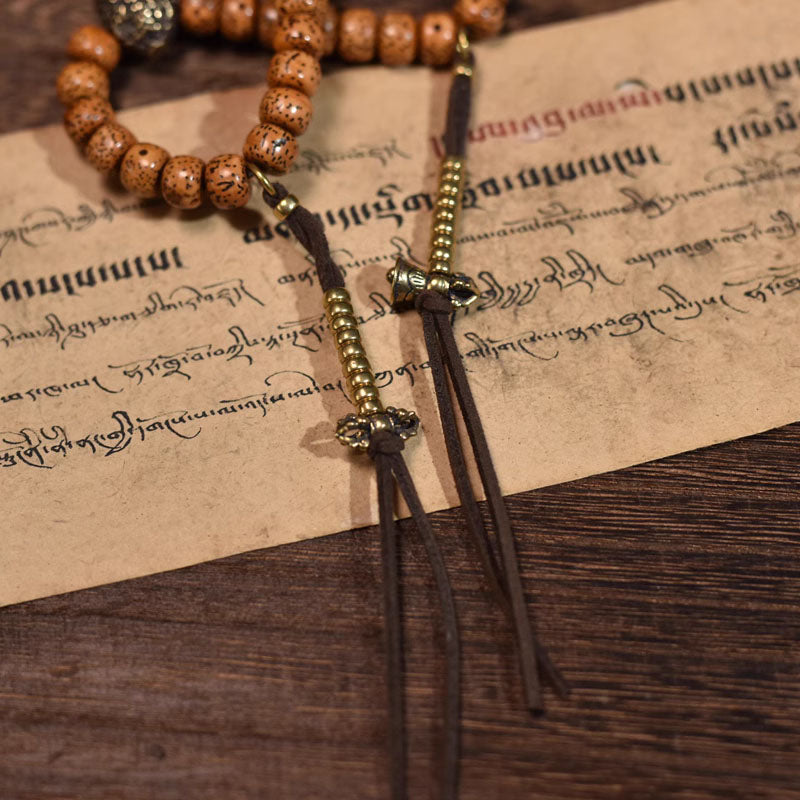 Aged Star Moon Bodhi Prayer Beads