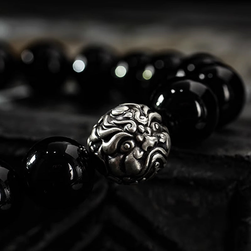 Obsidian Pi Xiu Bracelet - Wealth Attraction